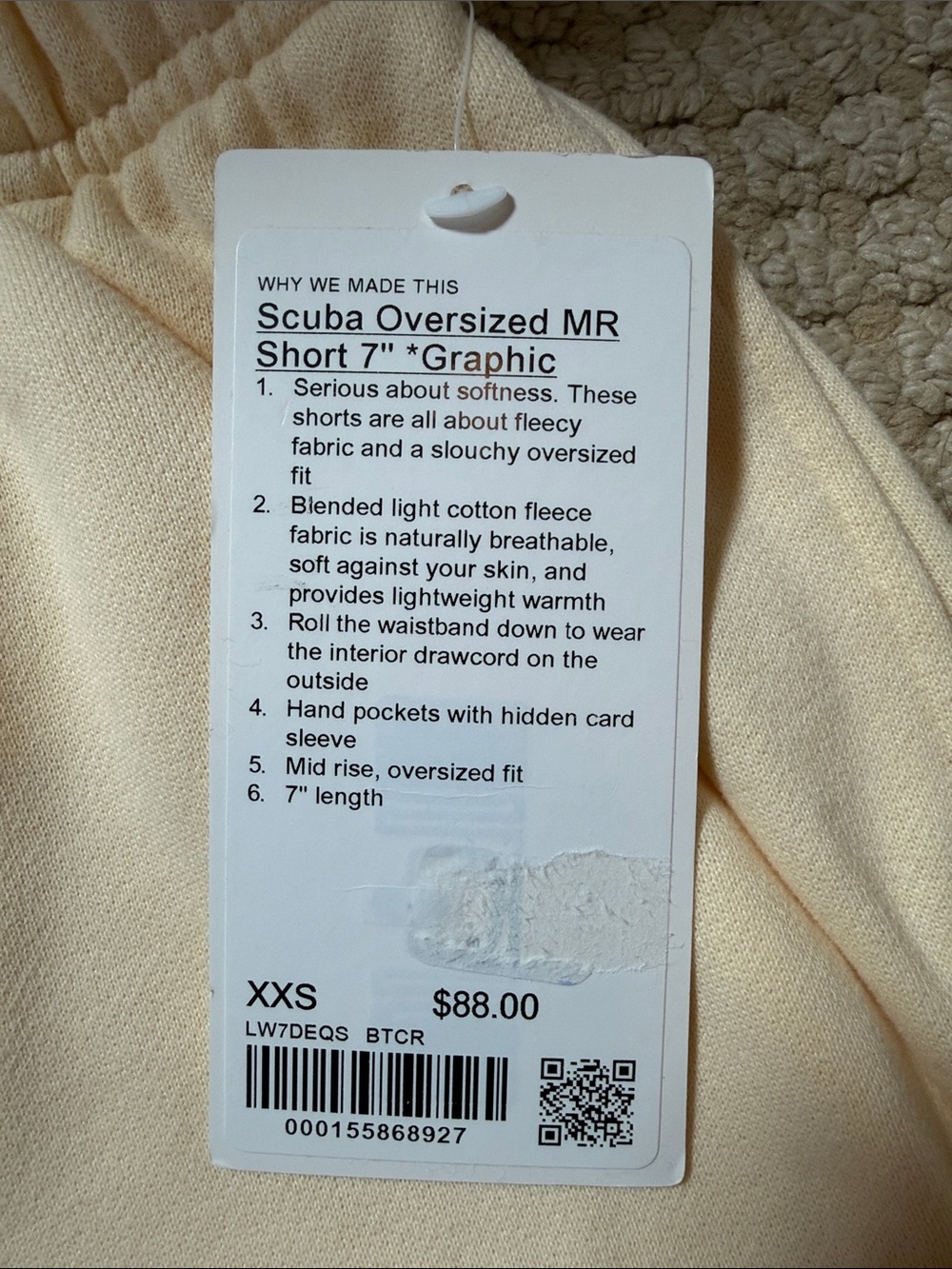 lululemon Scuba Oversized MR Short 7 - Picture 3 of 3